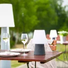 Lámpara LED recargable en plástico de colores para interior o exterior - Fungostar Viadurini