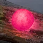 Lámpara de pared para exterior In-es.artdesign Button Out en nebulita de colores Viadurini