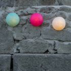 Lámpara de pared para exterior In-es.artdesign Button Out en nebulita de colores Viadurini