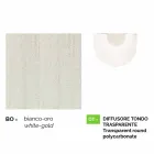 Aplique de aluminio blanco fabricado en Italia, Anusca. Viadurini