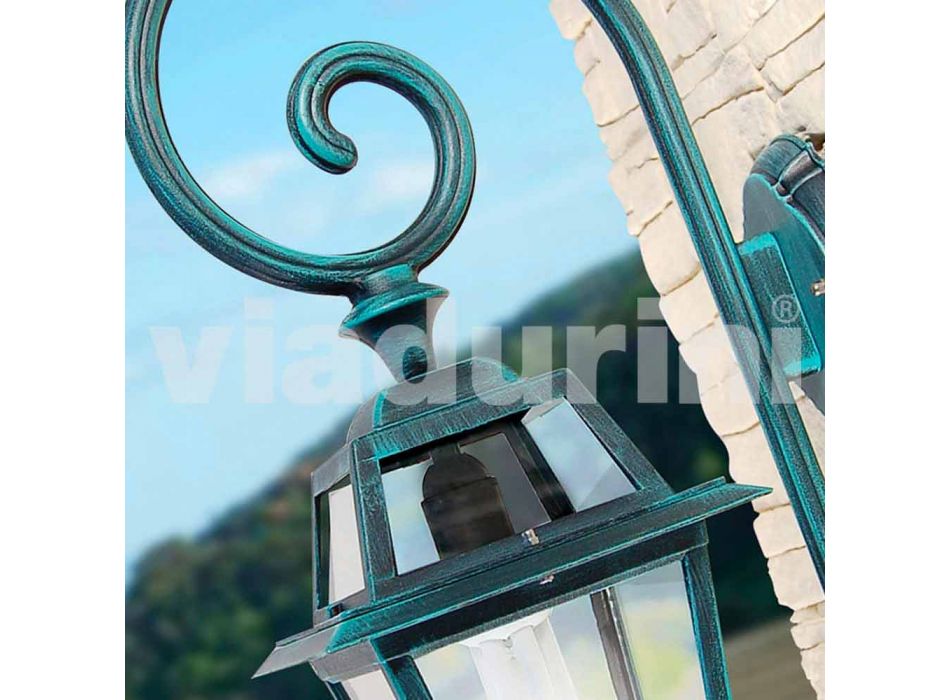 Kristel, una lámpara de pared de aluminio para jardín hecha en Italia. Viadurini