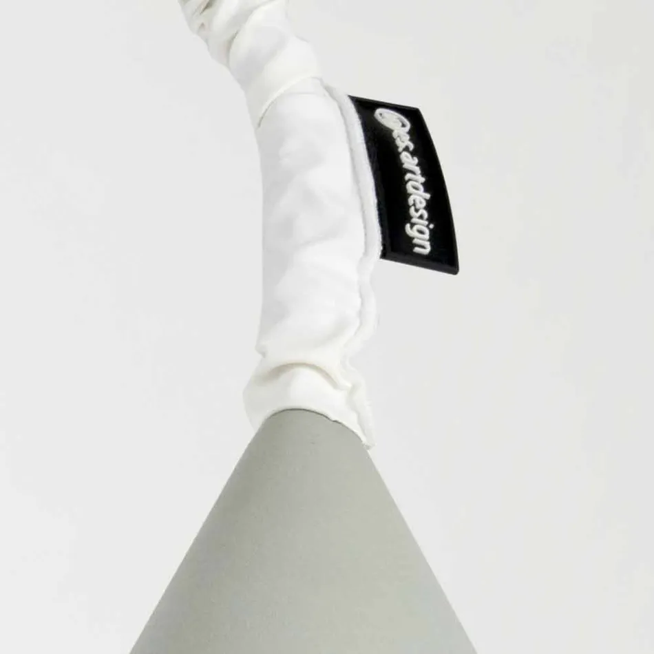 Lámpara de pared de diseño In-es.artdesign Jazz Cemento pintado Viadurini