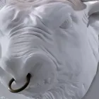 Lámpara de pared con 2 luces en diseño de cerámica en forma de toro - Marrena Viadurini