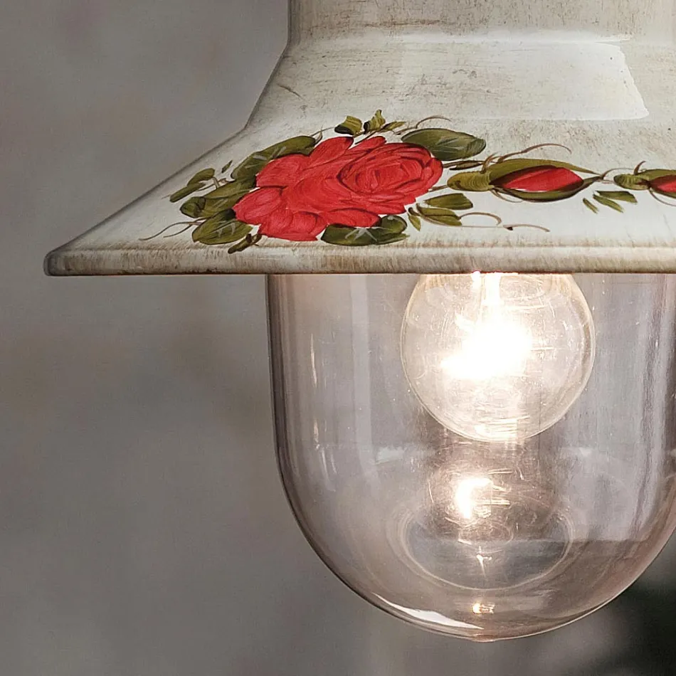 Aplique de Exterior en Aluminio Blanco Pintado a Mano - Imperia Viadurini