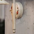 Aplique de Exterior en Aluminio Blanco Pintado a Mano - Imperia Viadurini