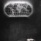 Lámpara de pared Planisphere de cristal acrílico grabado con láser - Rihanna Viadurini