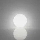 Esfera / lámpara de mesa Globo Globo blanco brillante hecho en Italia Viadurini