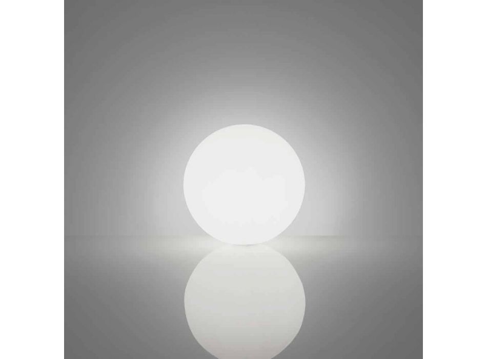 Esfera / lámpara de mesa Globo Globo blanco brillante hecho en Italia Viadurini