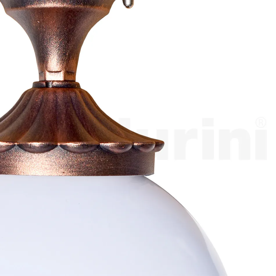 Lámpara de techo en acrílico y aluminio negro Made in Italy - Trovanero Viadurini