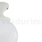 Lámpara de techo en acrílico opalino y estructura de aluminio blanco - Trovabianco Viadurini