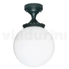 Lámpara de techo de aluminio y acrílico opalino Made in Italy - Trovaantracite Viadurini