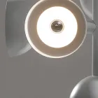 Lámpara de Suspensión Diseño de 16 Luces en Blanco o Negro -Aluminio Celio Viadurini