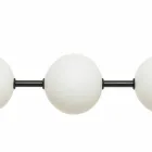 Lámpara de suspensión 3 luces en latón y vidrio 2 acabados - Alma de Il Fanale Viadurini