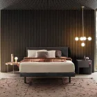 Lámpara de suspensión 5 luces de latón natural y vidrio - Molecola de Il Fanale Viadurini