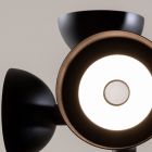 Lámpara de Suspensión Diseño 6 Luces en Aluminio Blanco o Negro - Celio Viadurini