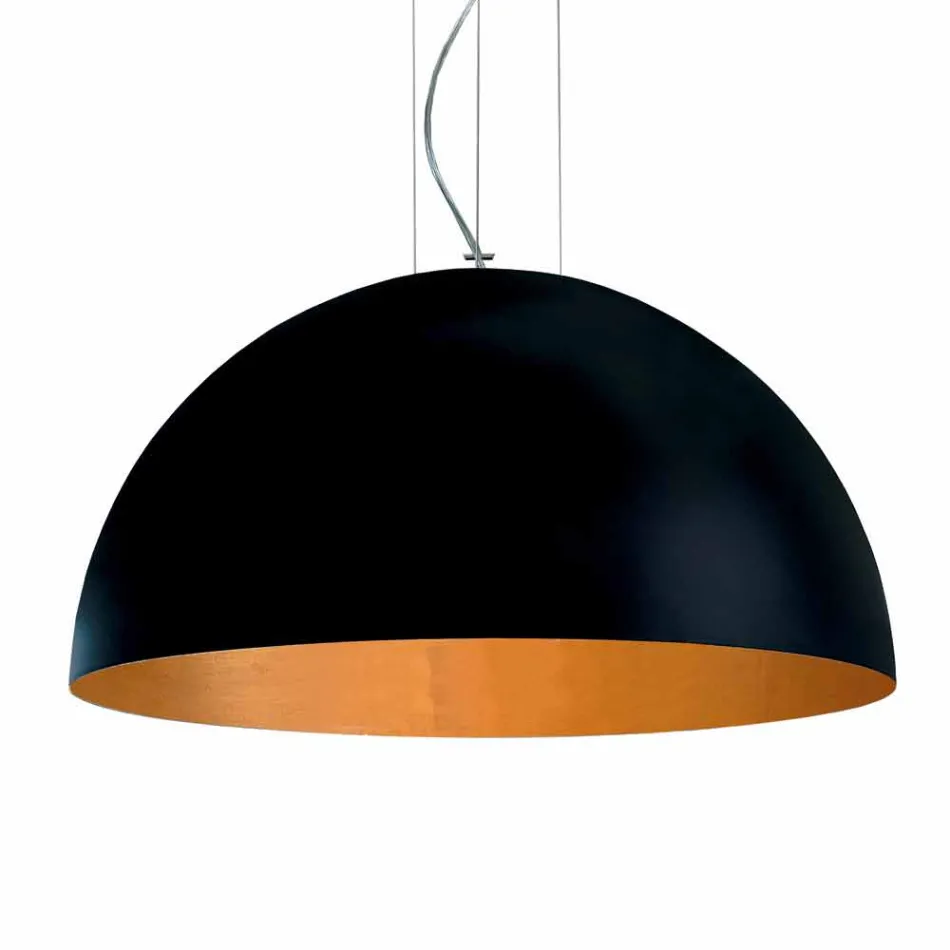 acero suspensión bicolor Lamp, Ø50xh.25xL.cavo100cm, Grace Viadurini