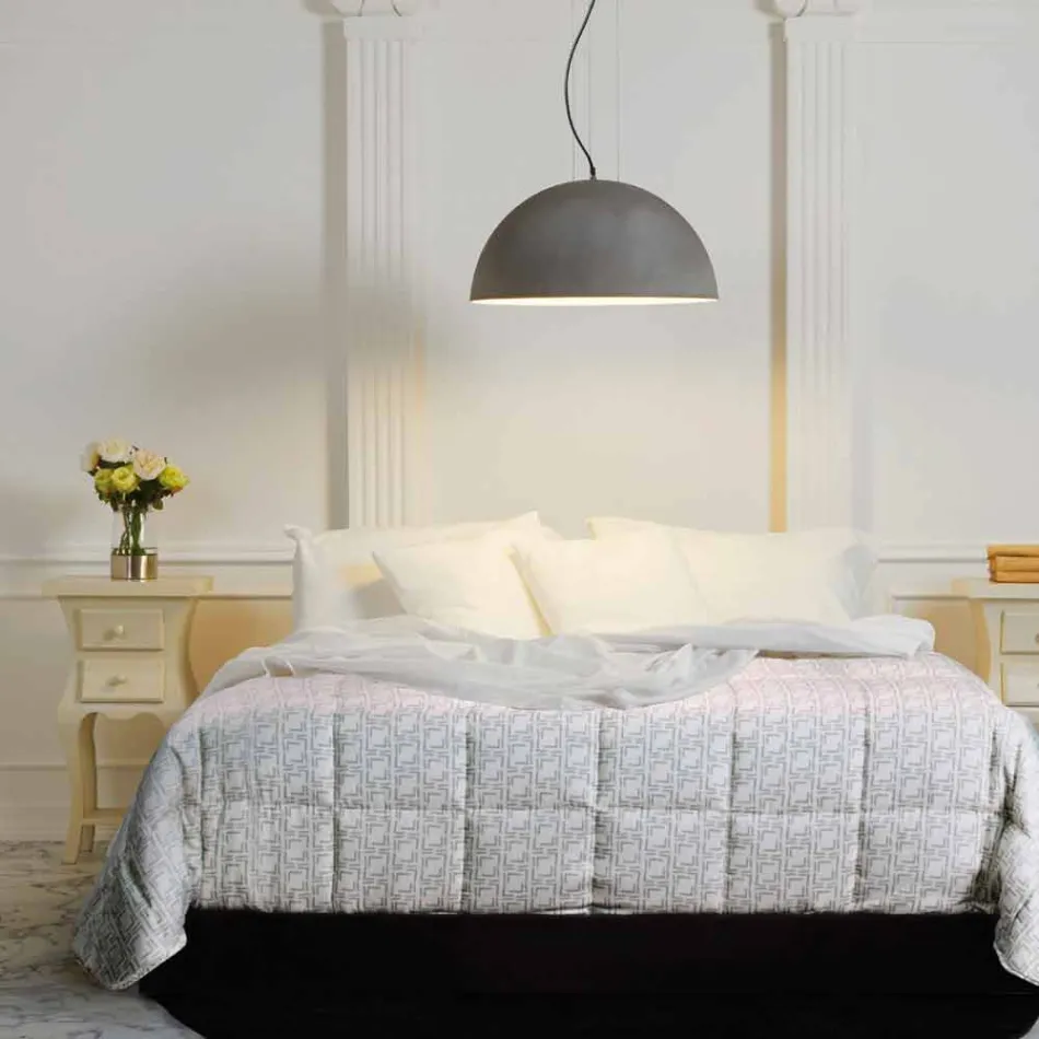 acero suspensión bicolor Lamp, Ø50xh.25xL.cavo100cm, Grace Viadurini