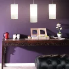 Lámpara de Suspensión Cilíndrica en Polietileno Made in Italy - Minervo Viadurini