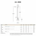 Colgante de latón Impermeabilización lámpara y vidrio blanco Viadurini