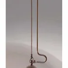 Colgante de latón Impermeabilización lámpara y vidrio blanco Viadurini