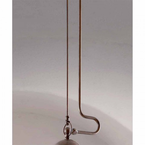 Colgante De Laton Impermeabilizacion Lampara Y Vidrio Blanco