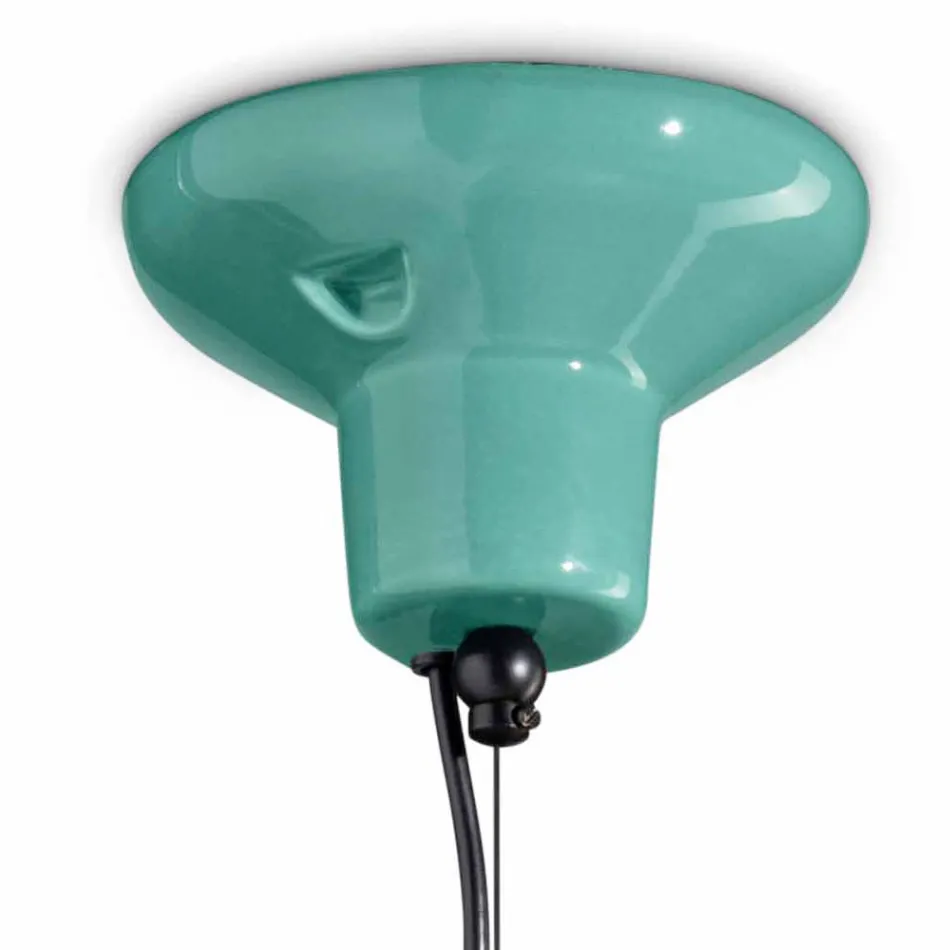 Lámpara de suspensión con 3 elementos de diferentes formas Made in Italy - Bumbum Viadurini