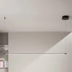 Lámpara colgante con luz LED y cables de longitud regulable - Naranja Viadurini