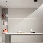 Lámpara colgante con luz LED y cables de longitud regulable - Naranja Viadurini