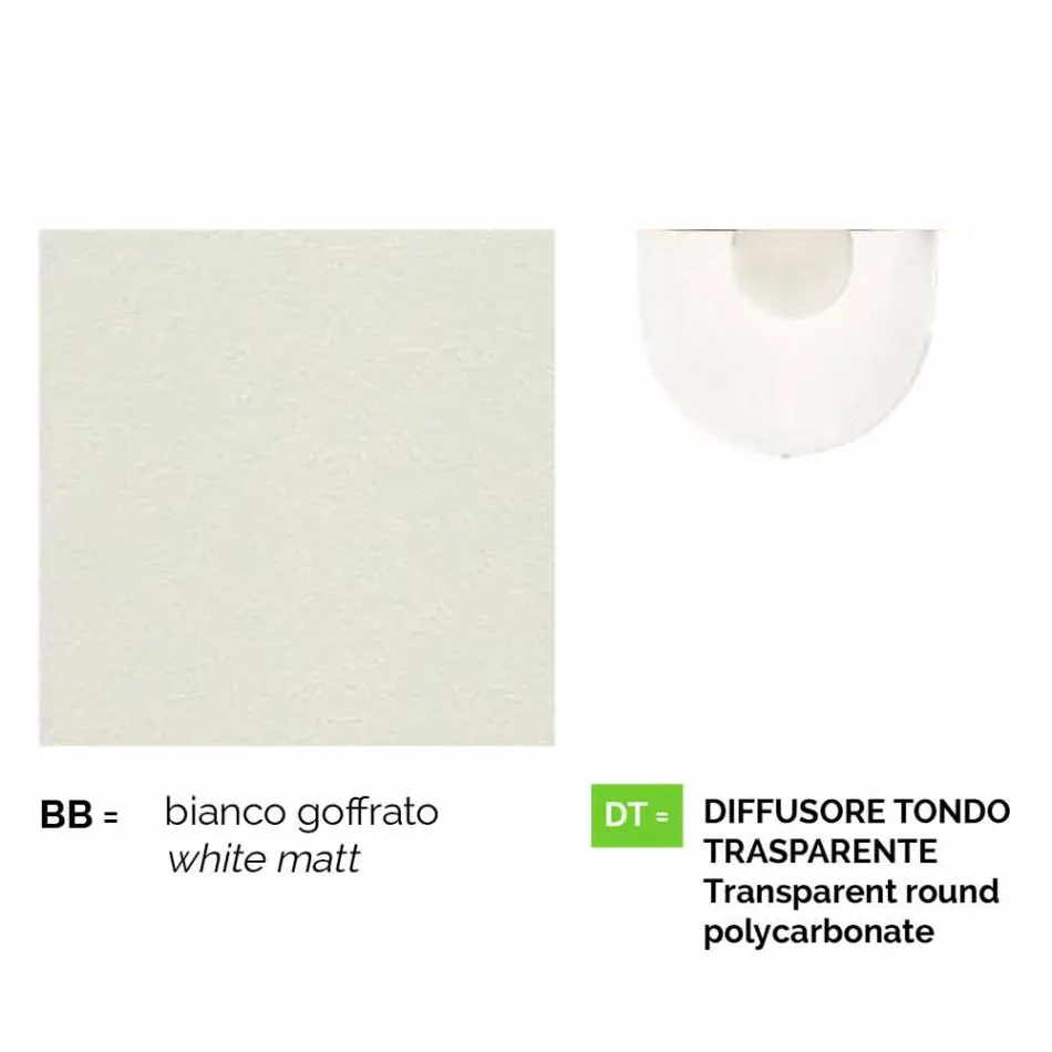 Lámpara de suspensión de aluminio blanco fabricada en Italia, Anusca. Viadurini