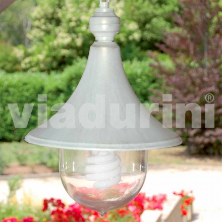 Lámpara de suspensión de aluminio blanco fabricada en Italia, Anusca. Viadurini