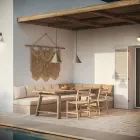 Lámpara colgante de exterior en latón Made in Italy - Rain Viadurini