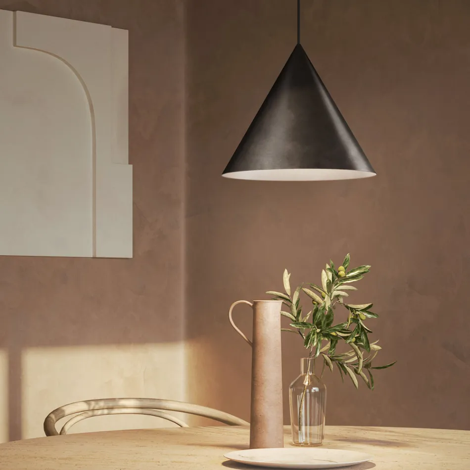 Lámpara colgante de interior en grafeno o Marruecos Made in Italy - Rain Viadurini