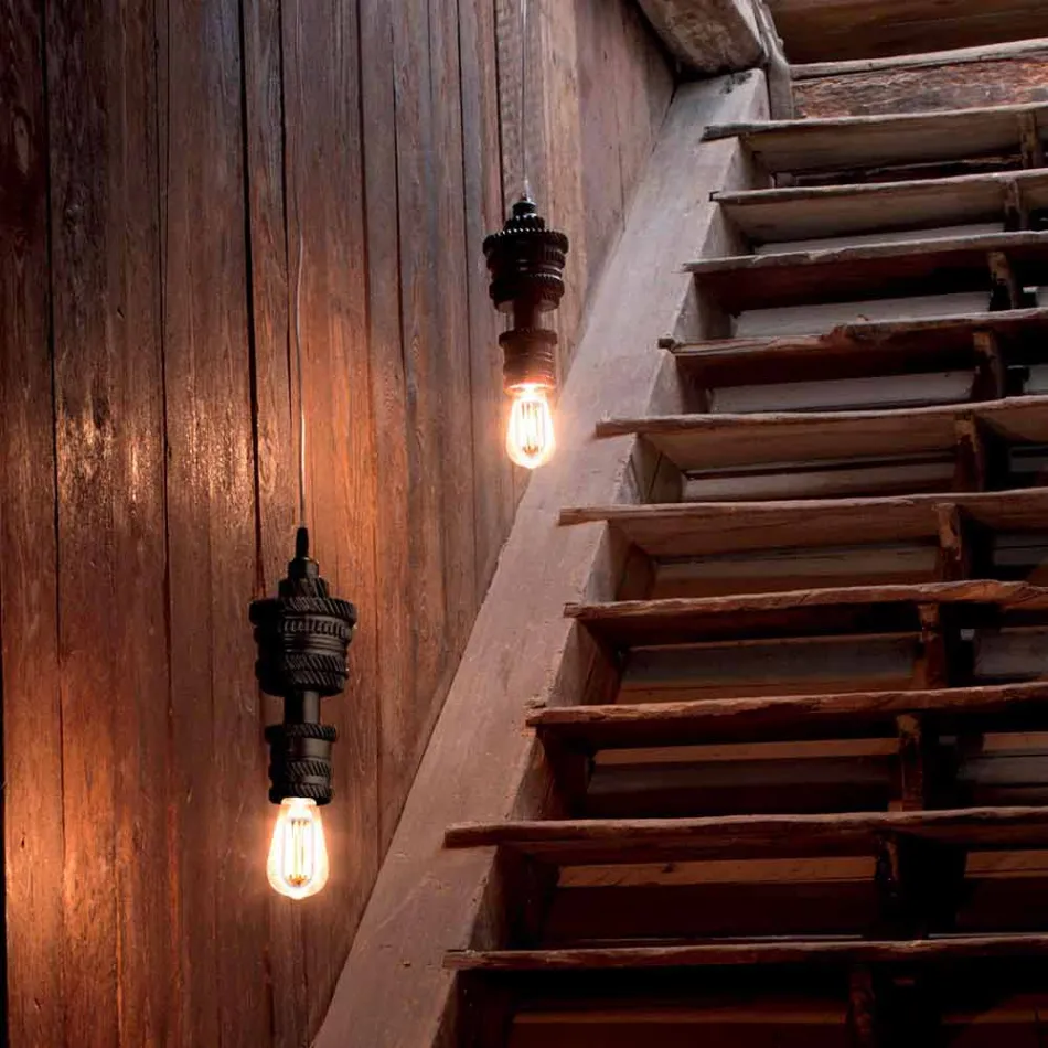 Lámpara de Suspensión de Diseño en Cerámica 3 Acabados Made in Italy - Futurismo Viadurini