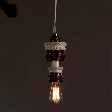 Lámpara de Suspensión de Diseño en Cerámica 3 Acabados Made in Italy - Futurismo Viadurini