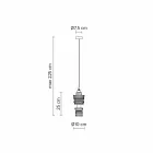 Lámpara de Suspensión de Diseño en Cerámica 3 Acabados Made in Italy - Futurismo Viadurini