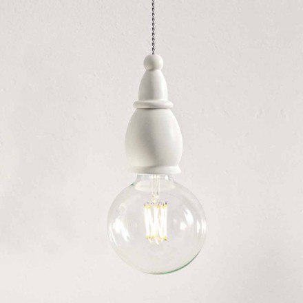 Lámpara de suspensión de diseño en cerámica Made in Italy - Fate by Aldo Bernardi Viadurini