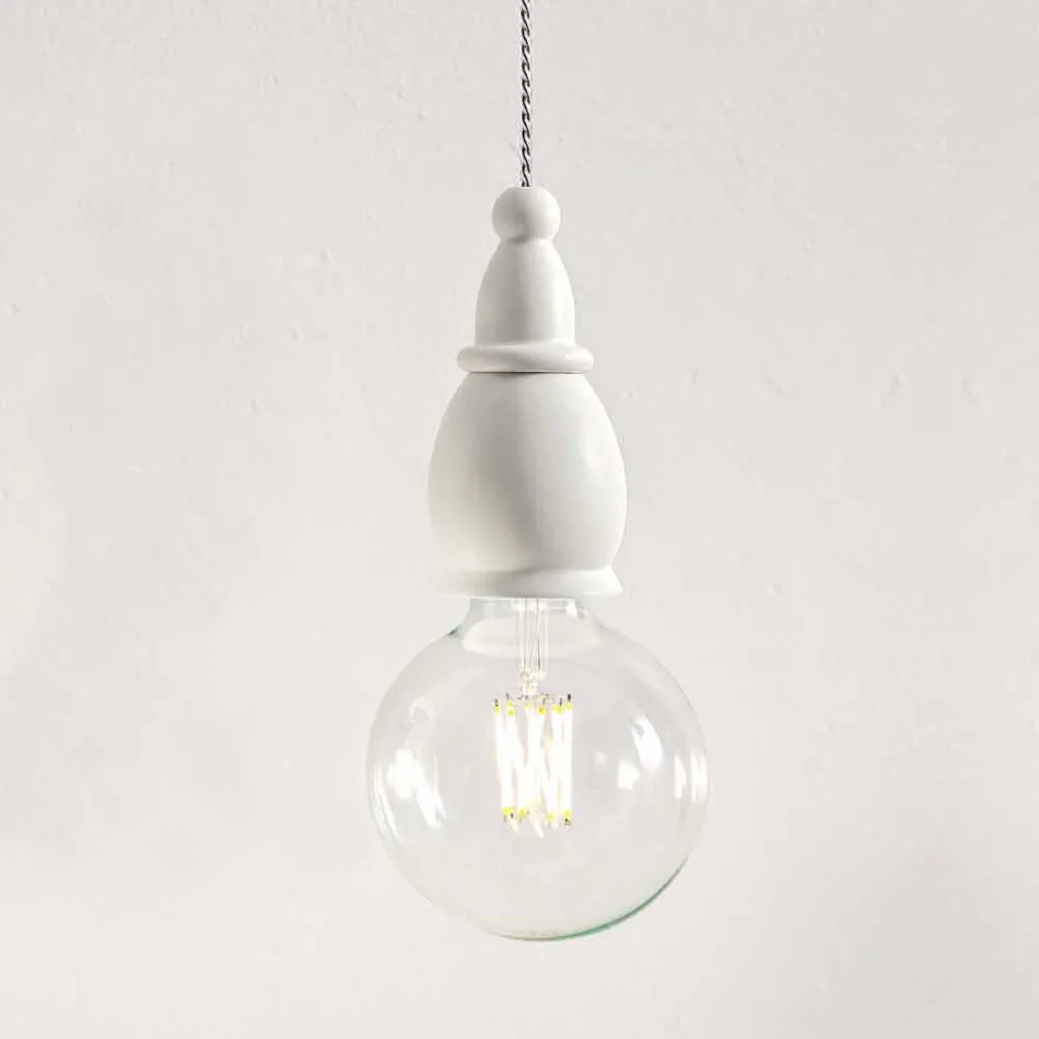 Lámpara de suspensión de diseño en cerámica Made in Italy - Fate by Aldo Bernardi Viadurini