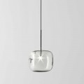 Lámpara de suspensión de diseño en metal y vidrio Made in Italy - Donatina