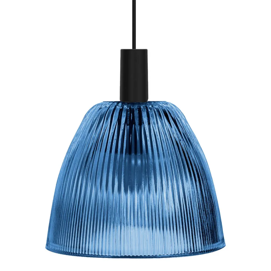 Lámpara colgante de diseño en vidrio veneciano Made in Italy - Zafiro Viadurini