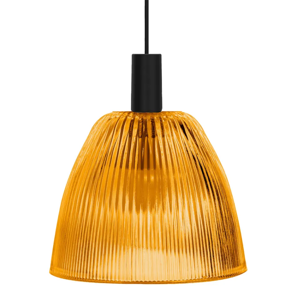 Lámpara colgante de diseño en vidrio veneciano Made in Italy - Zafiro Viadurini