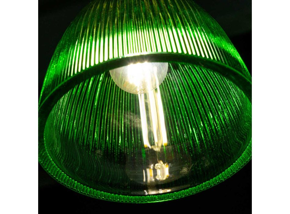 Lámpara colgante de diseño en vidrio veneciano Made in Italy - Zafiro Viadurini