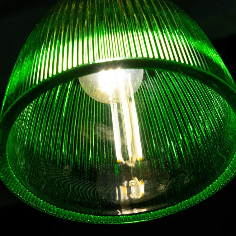 Lámpara colgante de diseño en vidrio veneciano Made in Italy - Zafiro Viadurini