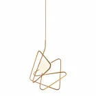 Lámpara de suspensión de acero moderna Ø60xh.60xL.cavo200cm, Adele Viadurini