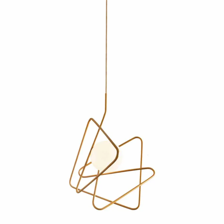 Lámpara de suspensión de acero moderna Ø60xh.60xL.cavo200cm, Adele Viadurini