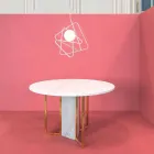 Lámpara de suspensión de acero moderna Ø60xh.60xL.cavo200cm, Adele Viadurini