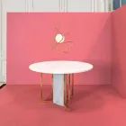 Lámpara de suspensión de acero moderna Ø60xh.60xL.cavo200cm, Adele Viadurini