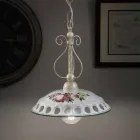 Lámpara de Suspensión de Cerámica Artesanal con Passanastri - Nápoles Viadurini
