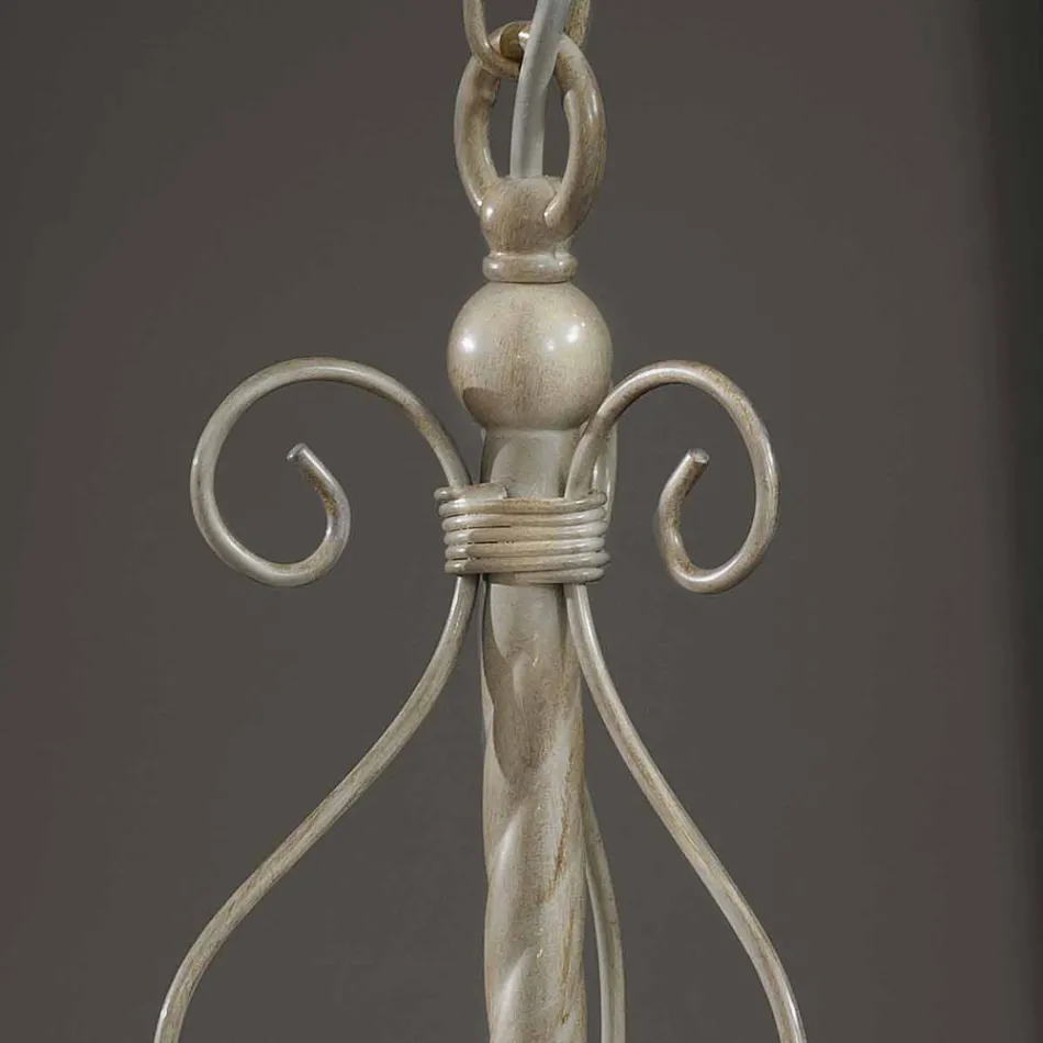 Lámpara de Suspensión de Cerámica Artesanal con Passanastri - Nápoles Viadurini