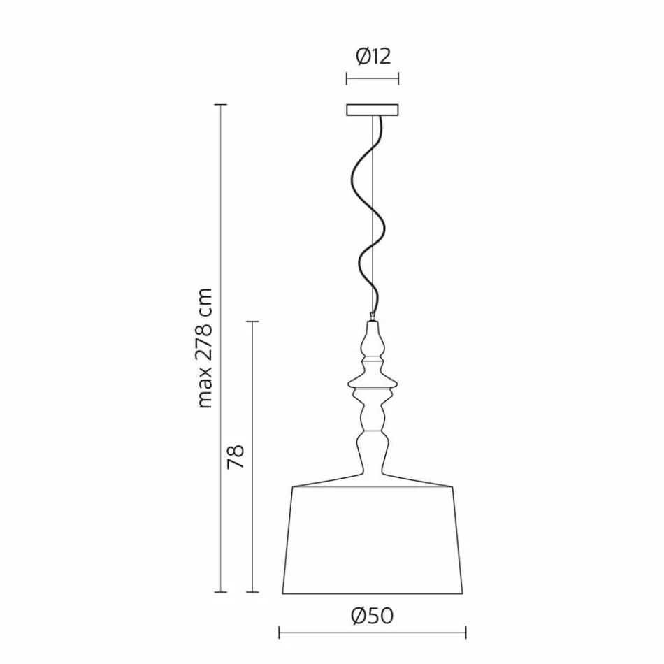 Lámpara de suspensión en cerámica blanca. Pantalla en Lino Diseño Corto - Cadabra Viadurini