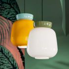 Lámpara colgante de cerámica y vidrio Made in Italy - Corcovado Viadurini